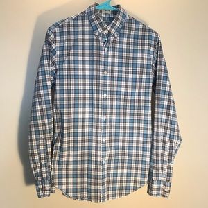 Men’s cotton J. Crew sm slim plaid button up shirt